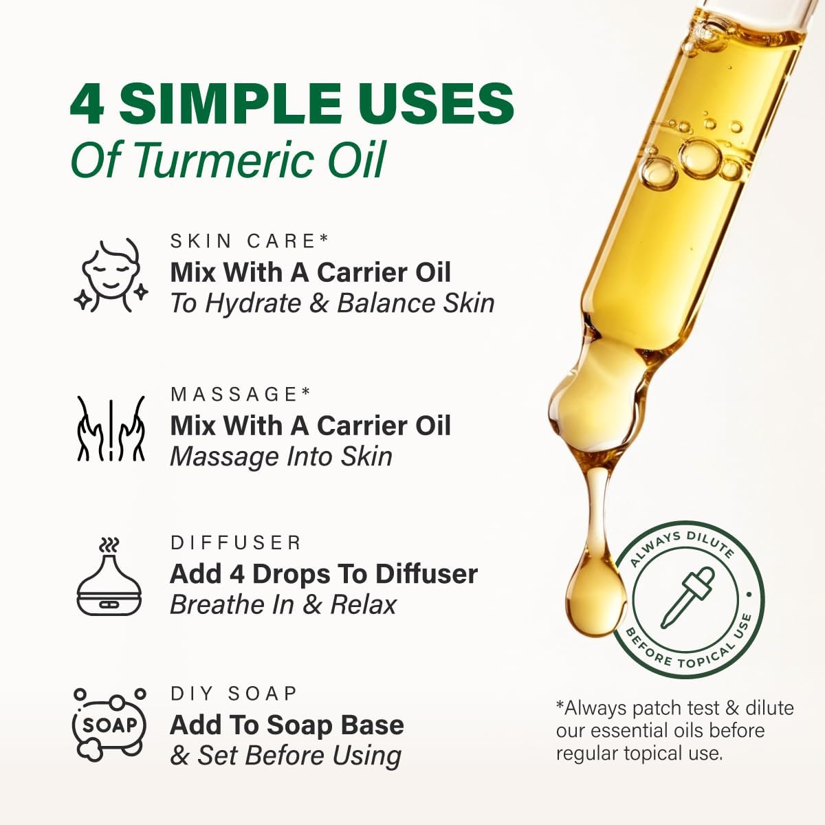 KUKKA 100% Pure Natural Turmeric Essential Oil 118ml Aromatherapy Diffuser NEW