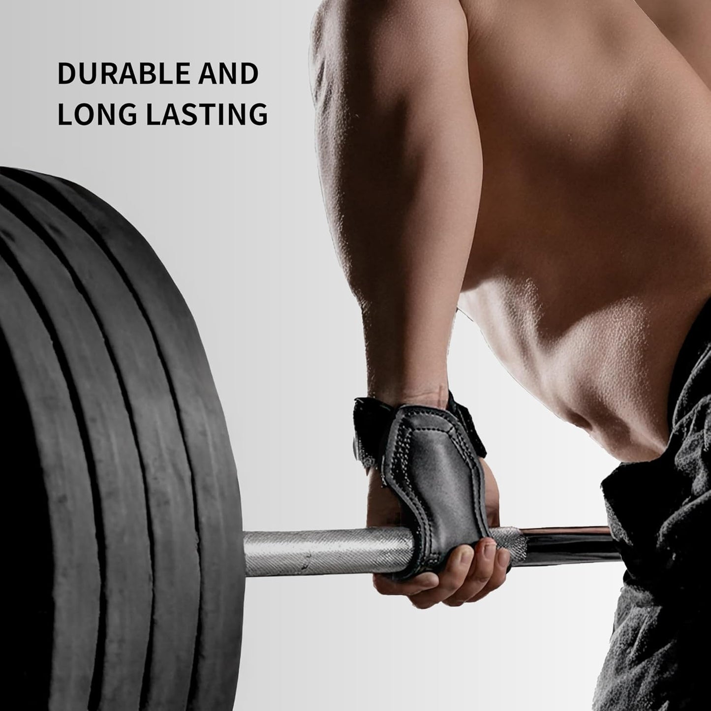PROIRON Weight Lifting Wrist Straps Pair Rubber Weightlifting Strap Size M NEW