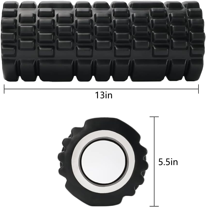 OSMOFUZE Black Balance Trainers EVA Foam Roller for Yoga, Pilates & Back NEW