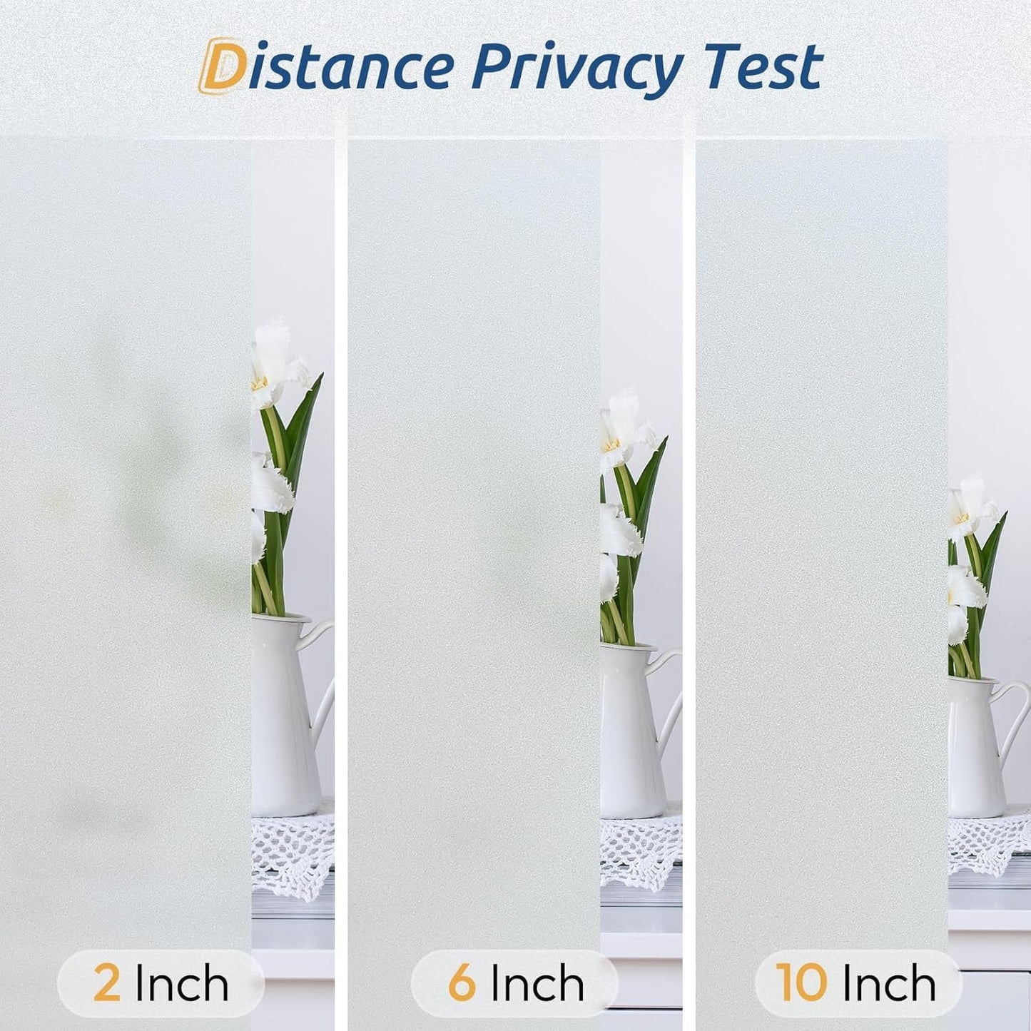 rabbitgoo Decorative Frosted Window Privacy Film Opaque Static Cling Pure NEW