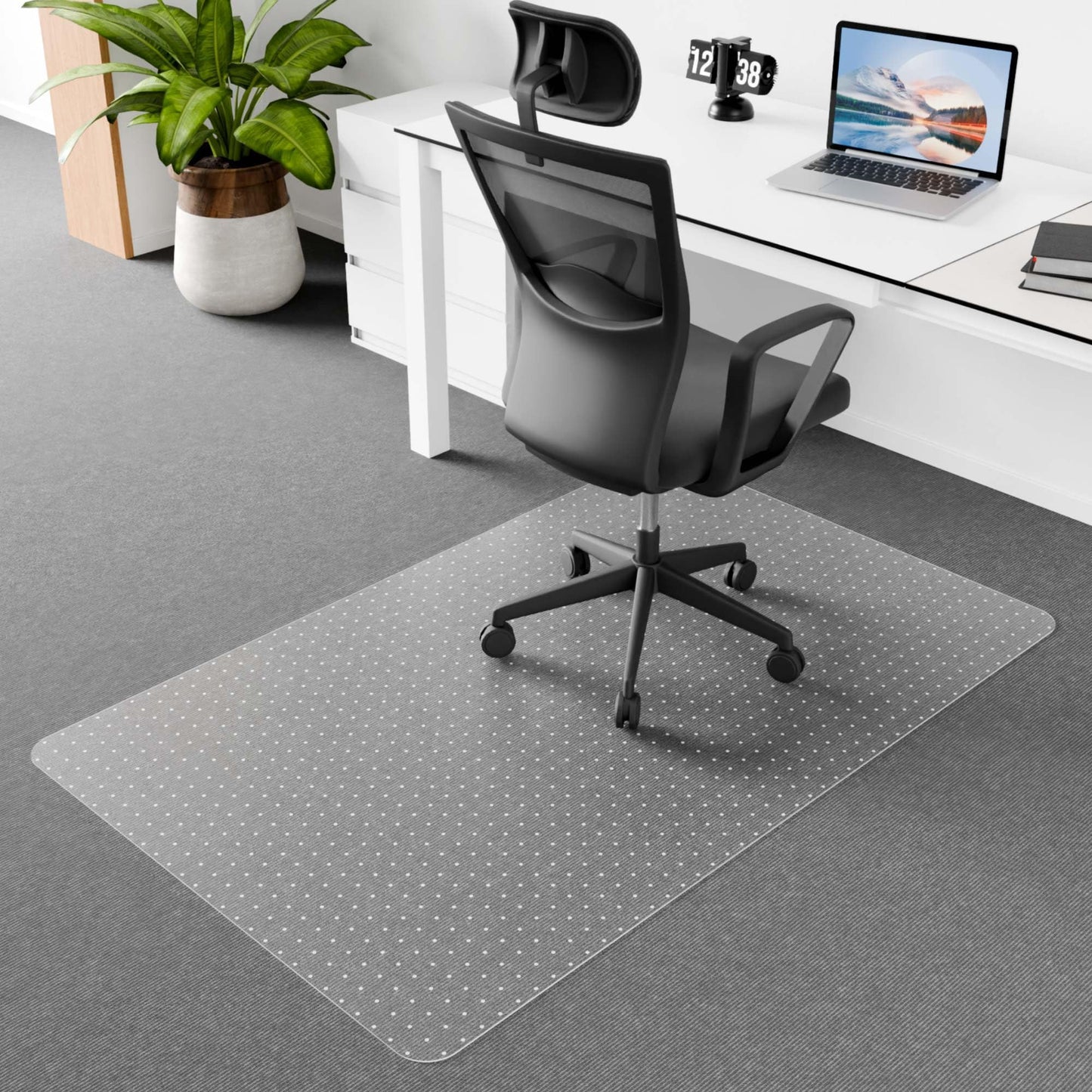 Anyuainiya Transparent Multi Surface Chair Mat for Carpets Rectangle 120x90 NEW