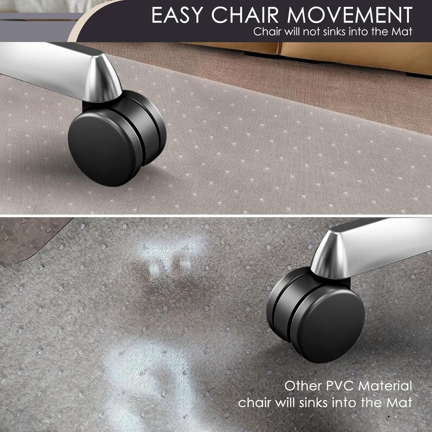 Anyuainiya Transparent Multi Surface Chair Mat for Carpets Rectangle 120x90 NEW