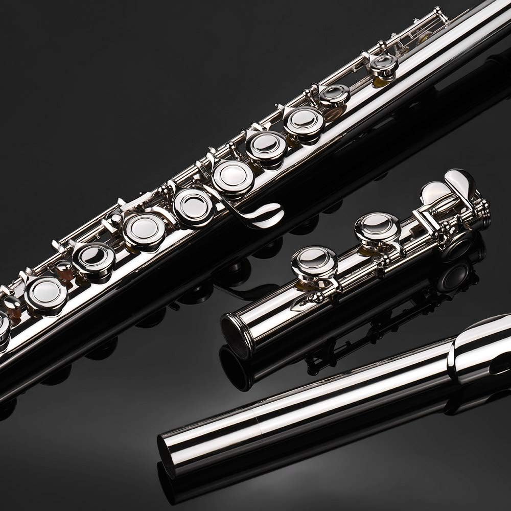 YaSao Closed Flutes Hole Cupronickel C Key Flute Instrument For Beginners NEW