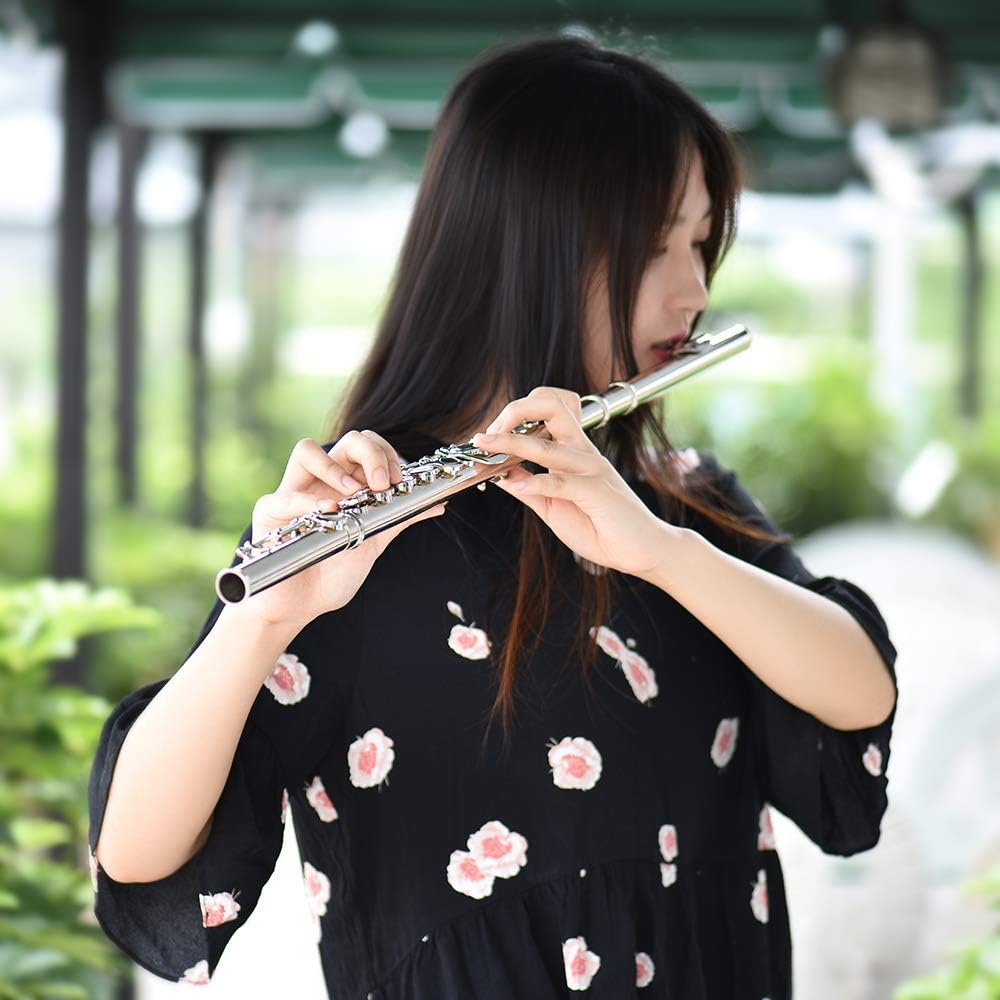 YaSao Closed Flutes Hole Cupronickel C Key Flute Instrument For Beginners NEW
