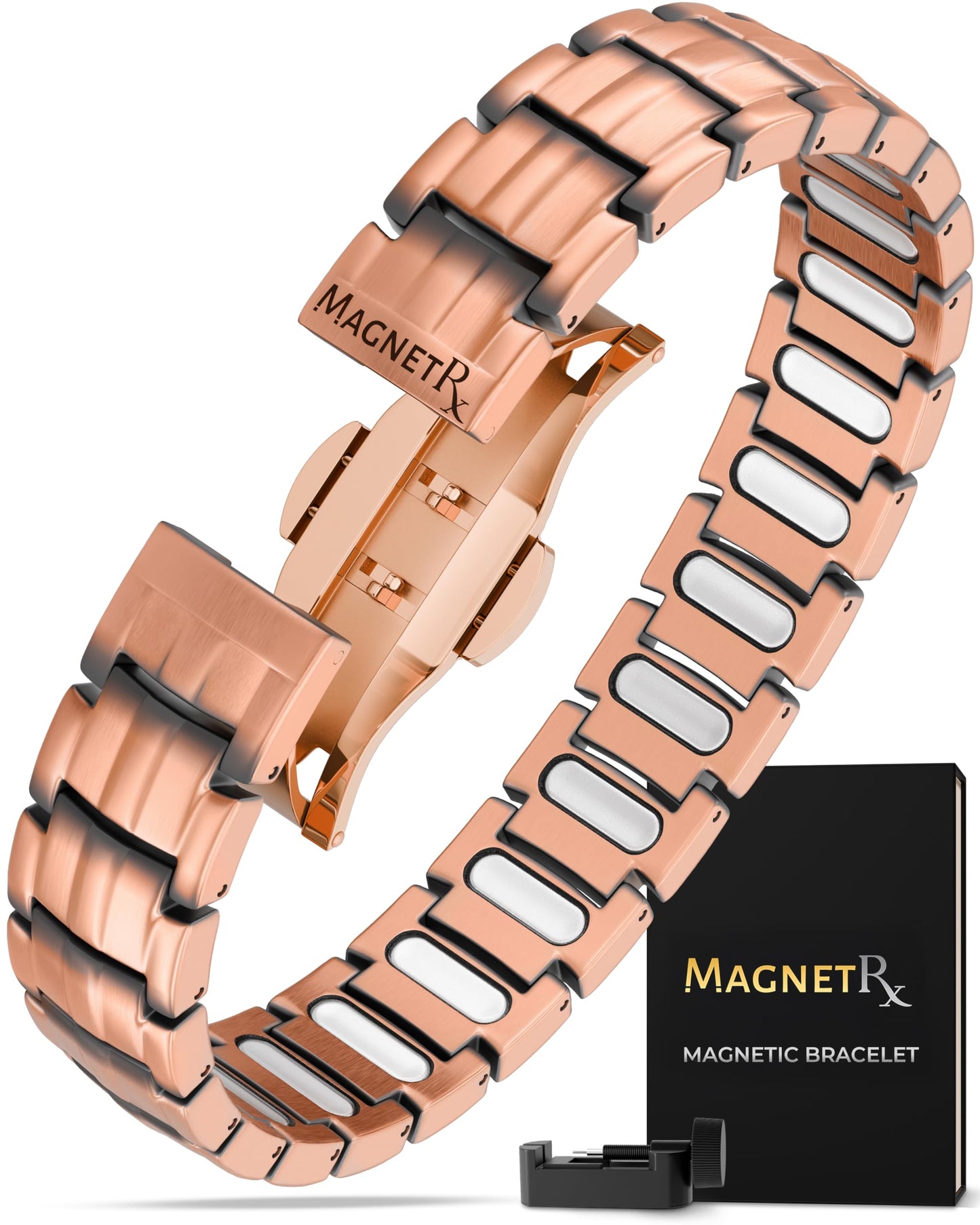 MagnetRX Magnetic Copper Bracelet for Force 5X EllipseMAX Therapy, 9.0 DEMO