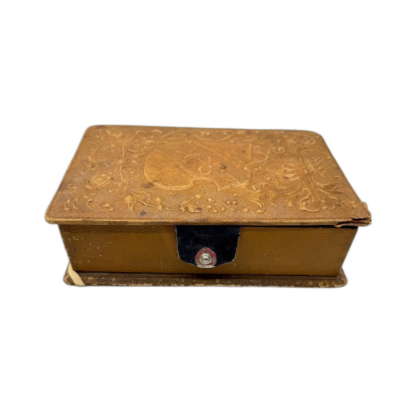 Barleet & Sons Vintage Sewing Box for Craft Supplies Storage Brown Red