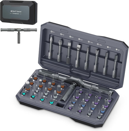 Codall 42-in-1 Magnetic Screwdriver Set - Portable Furniture Repair Kit NEW