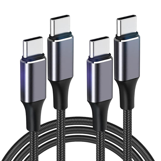 T Tersely USB Cables 100W Fast Charging USB-C Cable Type C PD Charger 2 Pack NEW