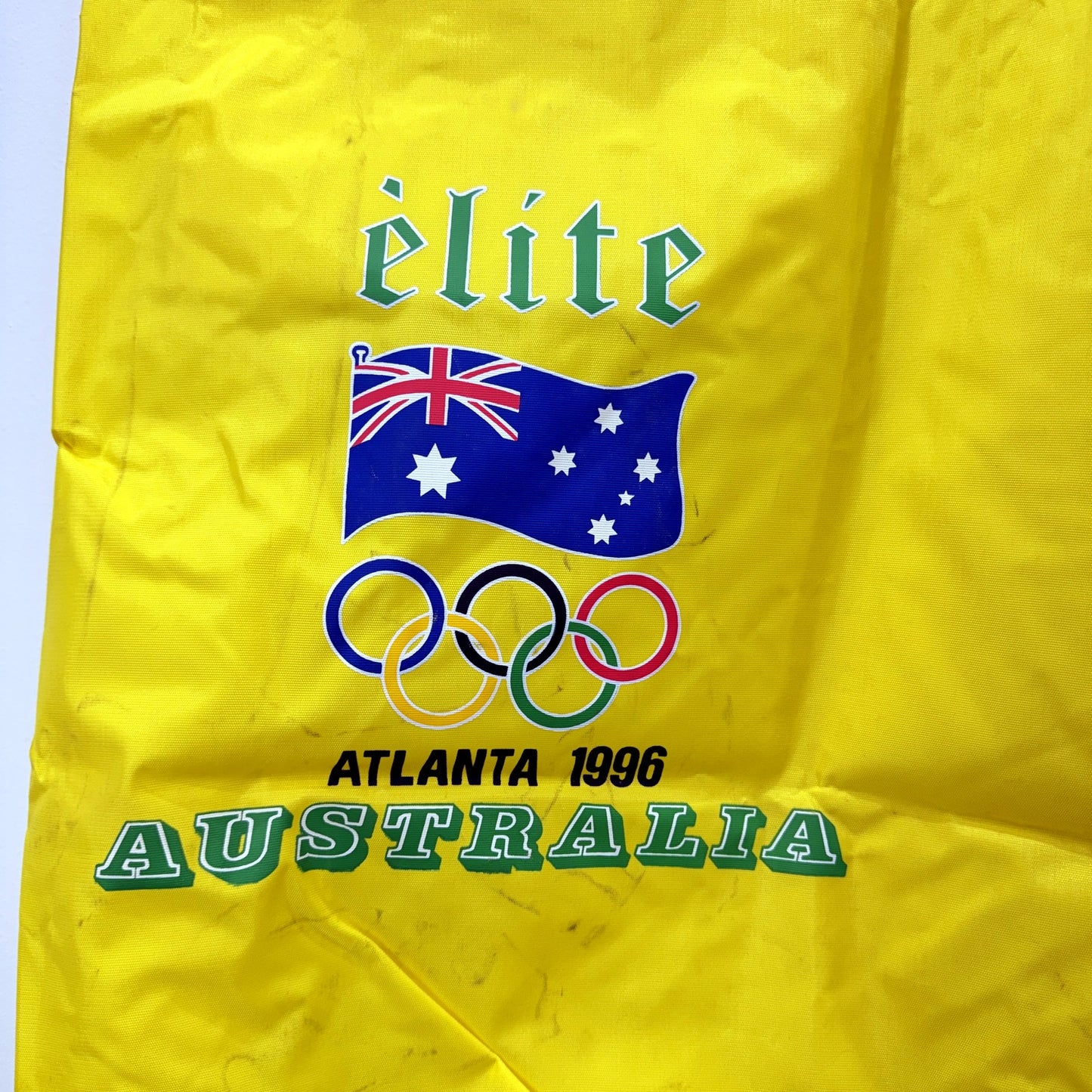 VINTAGE 1996 Atlanta Olympics Australia Team Ball Equipment Carry Bag Gold Green
