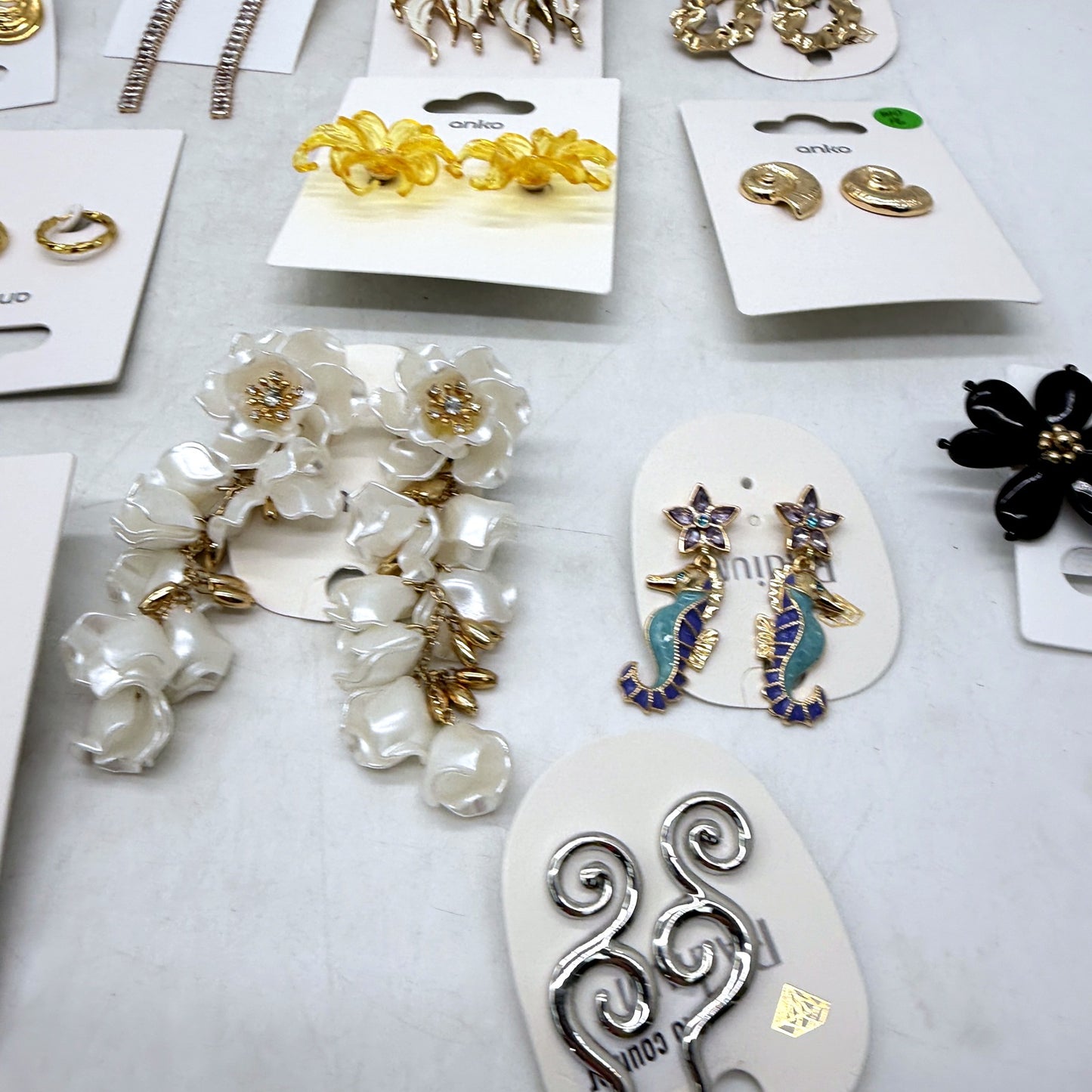 Gold Colour Anko 19 Pairs Assorted Styles & Themes BULK LOT Earring Batch NEW