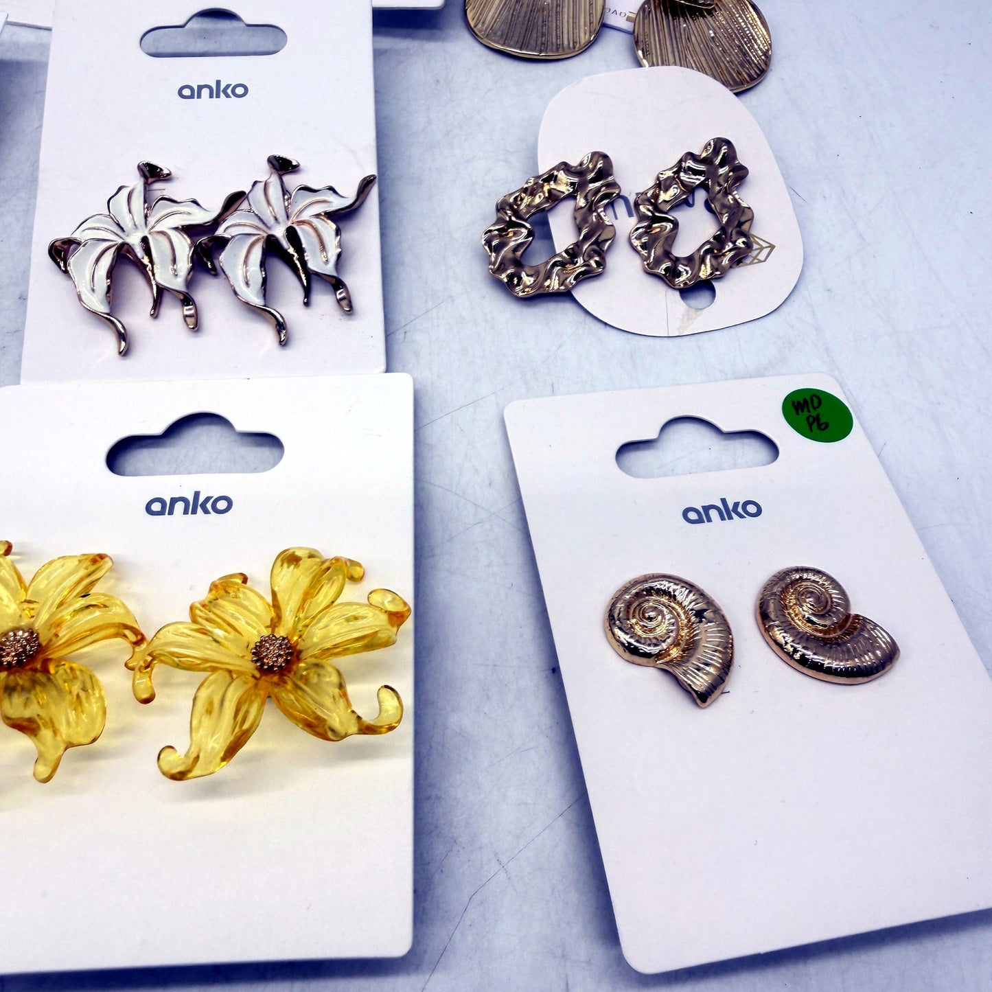 Gold Colour Anko 19 Pairs Assorted Styles & Themes BULK LOT Earring Batch NEW