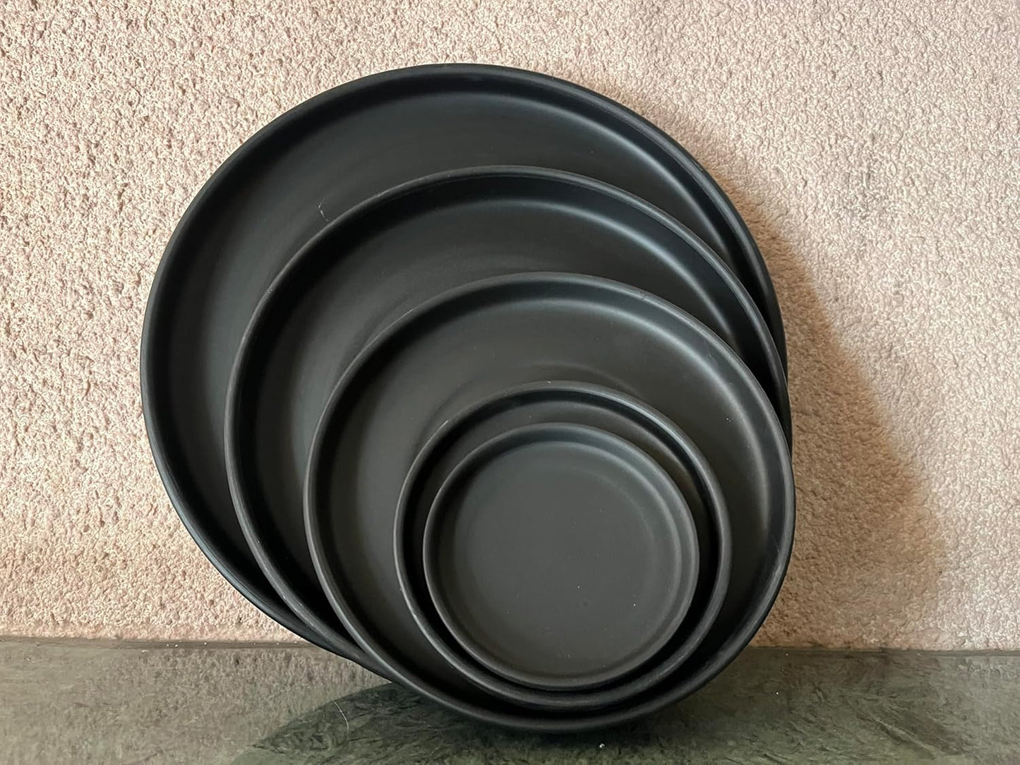Woiida 11.5" Accessories Inch Ceramic Drainage Saucer Tray for Plant Pots, NEW