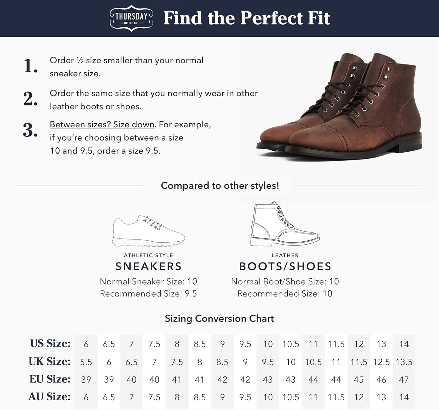 Thursday Boot Company Arizona Adobe Rugged Resilient Lace-up Boots US 9.5 DEMO