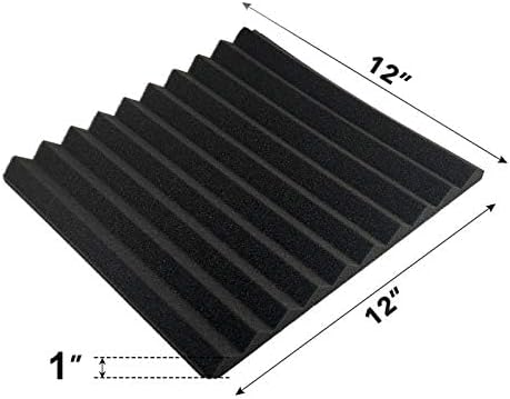 JBER 48Pc Acoustic Panels Studio Foam Wedges Soundproof Noise Reduction NEW