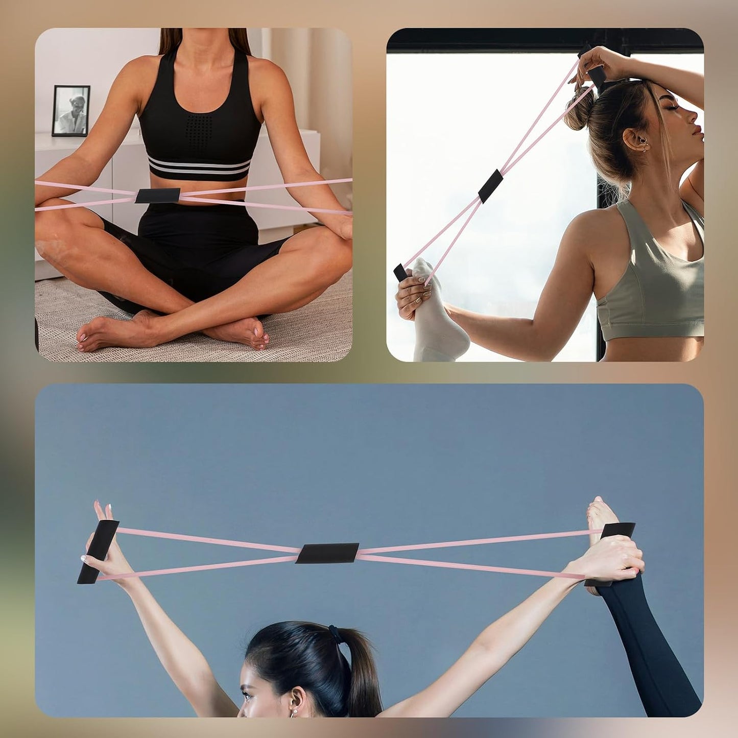 Tinoaly Pilates Sets Essentials Set Yoga Training Device Home Workout Medium NEW