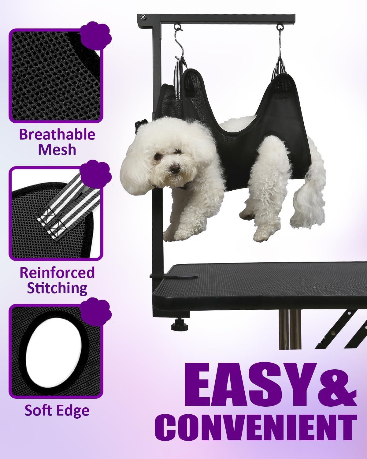 Breeze Touch Basic Leads 35 Inch H Dog Grooming Table Arm with Clamp and NEW