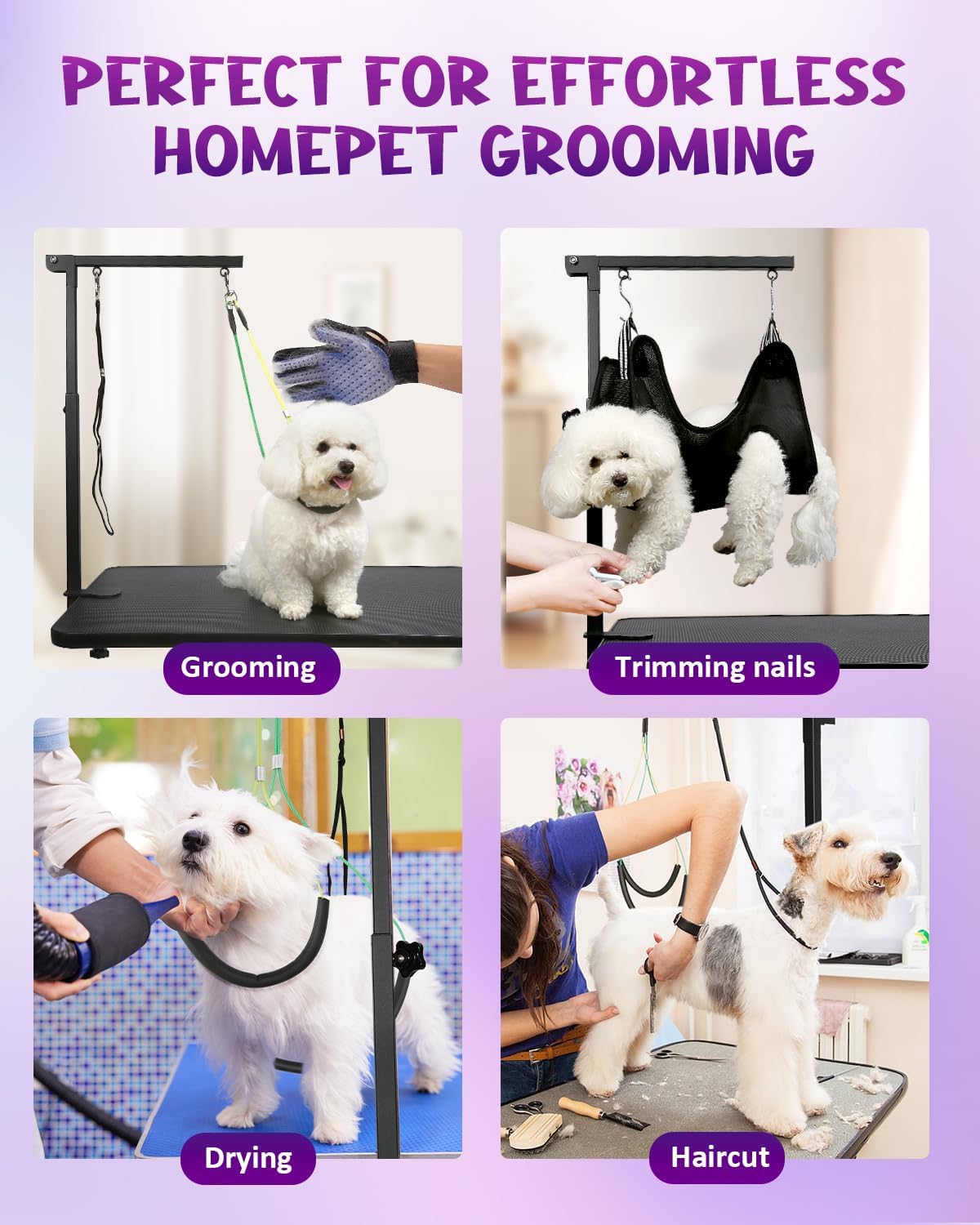 Breeze Touch Basic Leads 35 Inch H Dog Grooming Table Arm with Clamp and NEW