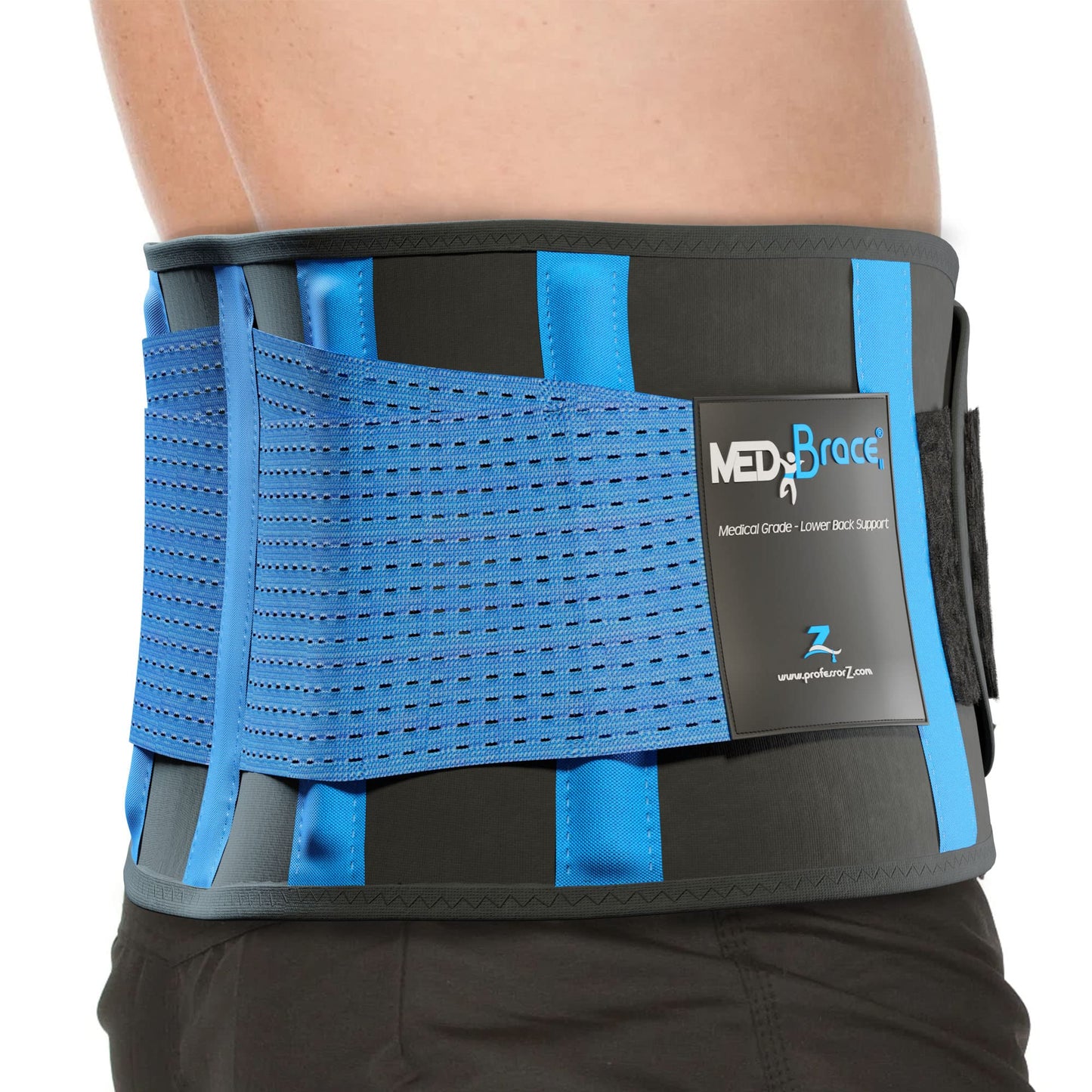 MEDiBrace 3X-Large Lumbar Support Belt, Persian Blue (44" to 51" Waist) DEMO