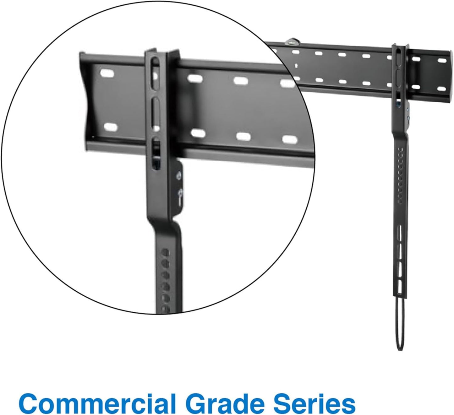 Laser Ultra Slim Fixed TV Wall Mount Bracket for 43-80 Inch TVs in Black DEMO