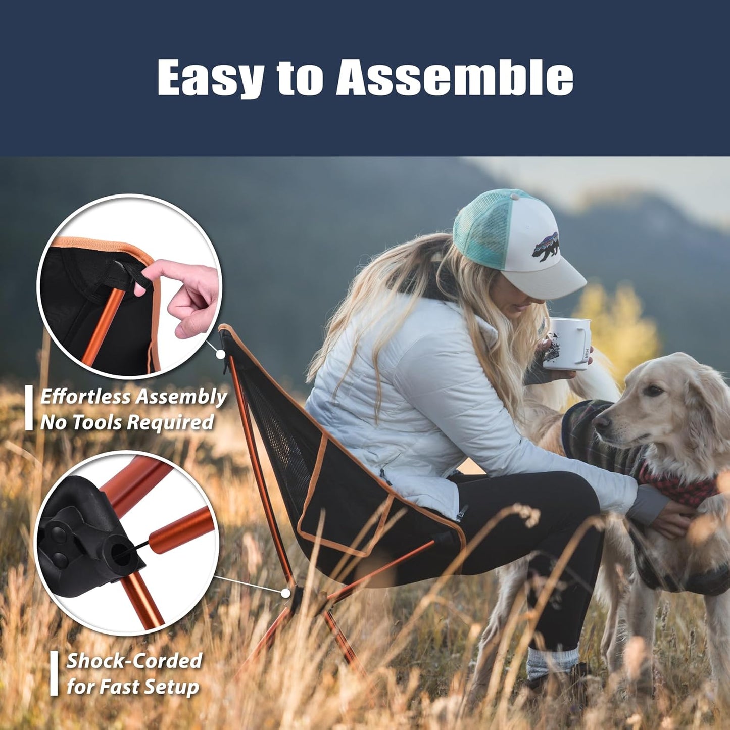 Trekology Ultralight Chairs Portable Camping Chair Compact Folding Lava DEMO