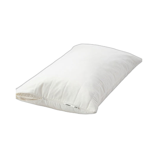 IKEA LUDDROS 5 Piece Pillow Protector Cover Set White Soft Cotton Polyester NEW