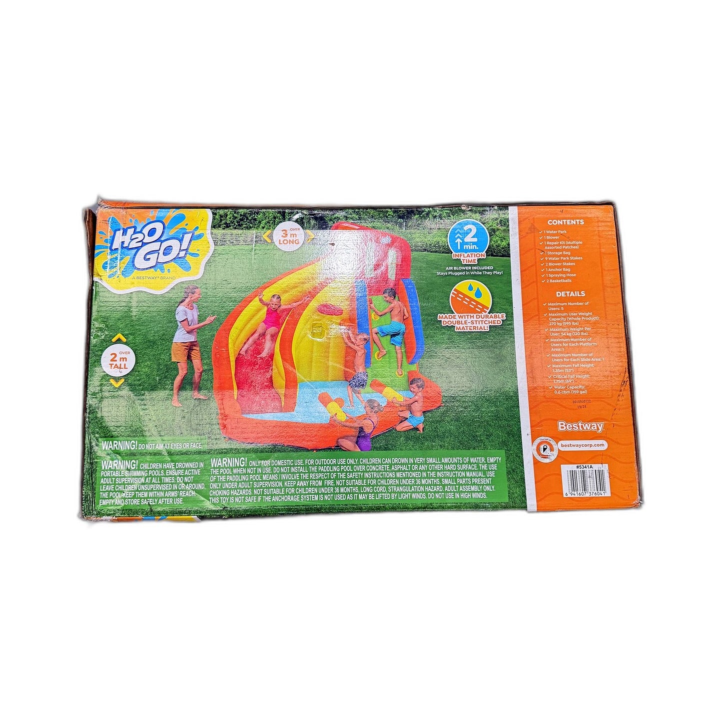 H2O Go! Splash Tower Mega Water Park Inflatable Outdoor Summer Toy NEW