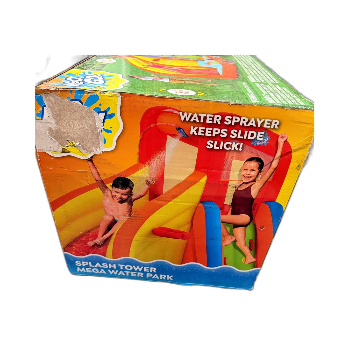H2O Go! Splash Tower Mega Water Park Inflatable Outdoor Summer Toy NEW