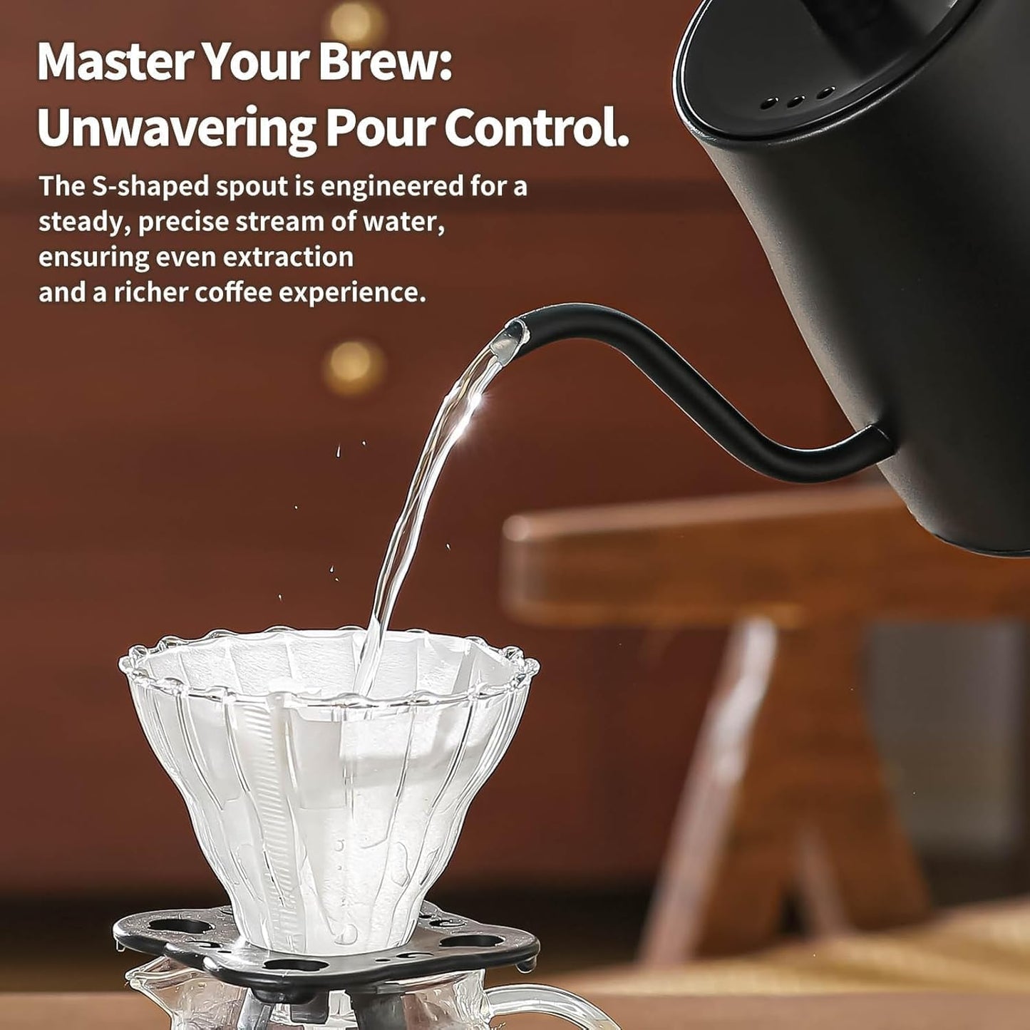 LXTANYY Electric Kettle 1L with LCD Display Real-Time Temperature Control DEMO