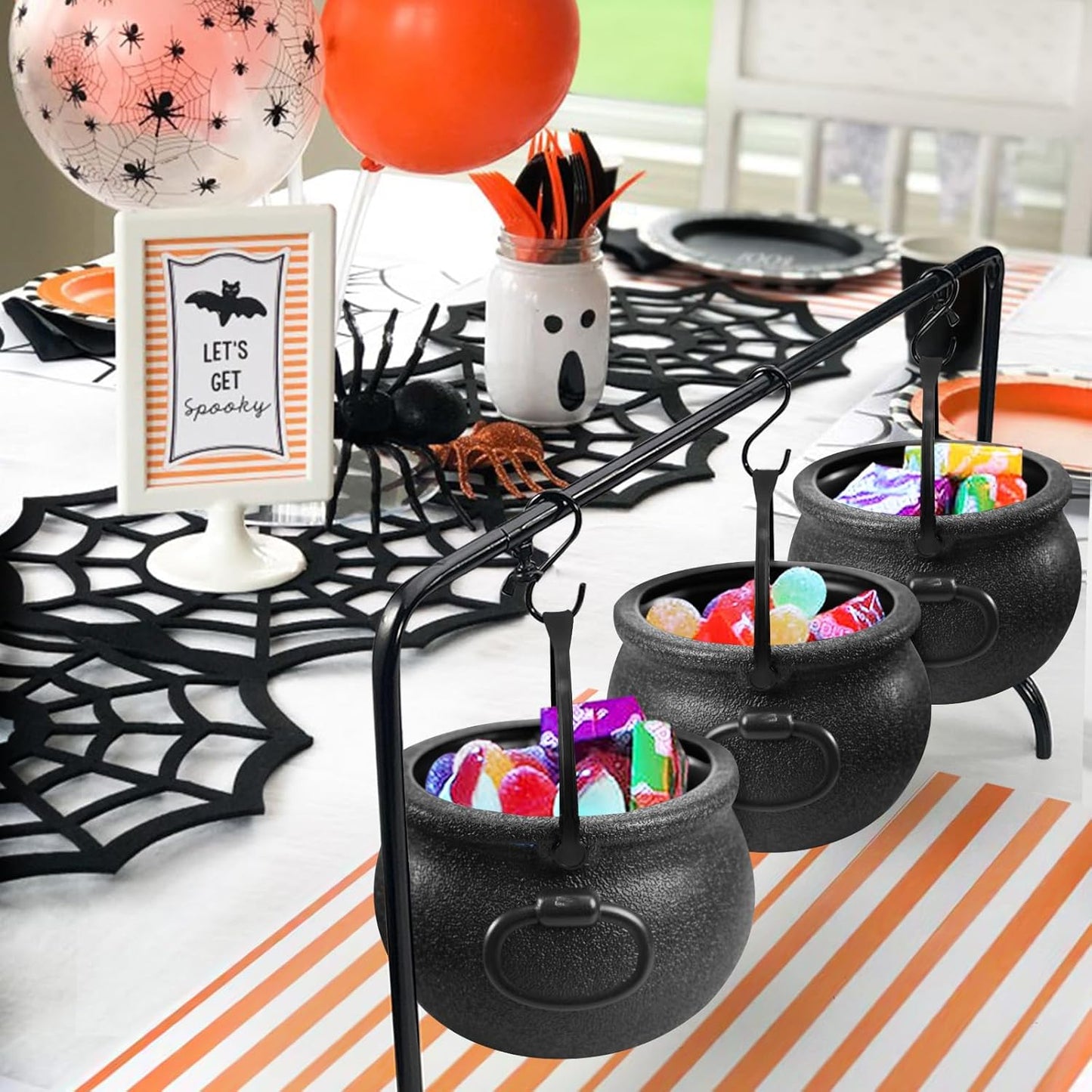 ORIENTAL CHERRY Halloween Decor Witches Candy Servers Black 22 x 4.72 11 NEW