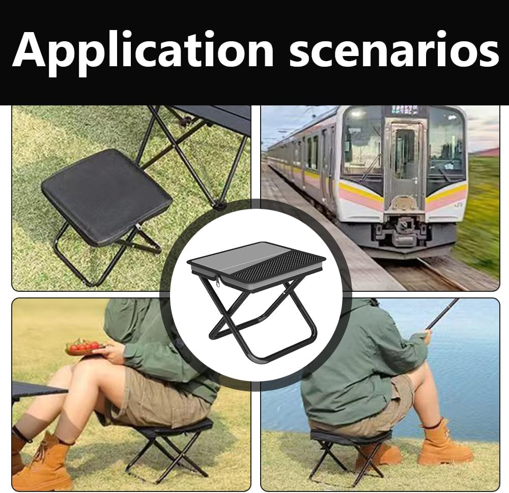 TOMVAES Ultralight Chairs Folding Camping Stool Lightweight Portable NEW