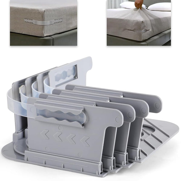 TOMVAES Adjustable Bedside Sheet Holder Straps - Lockable Bed Fixers NEW