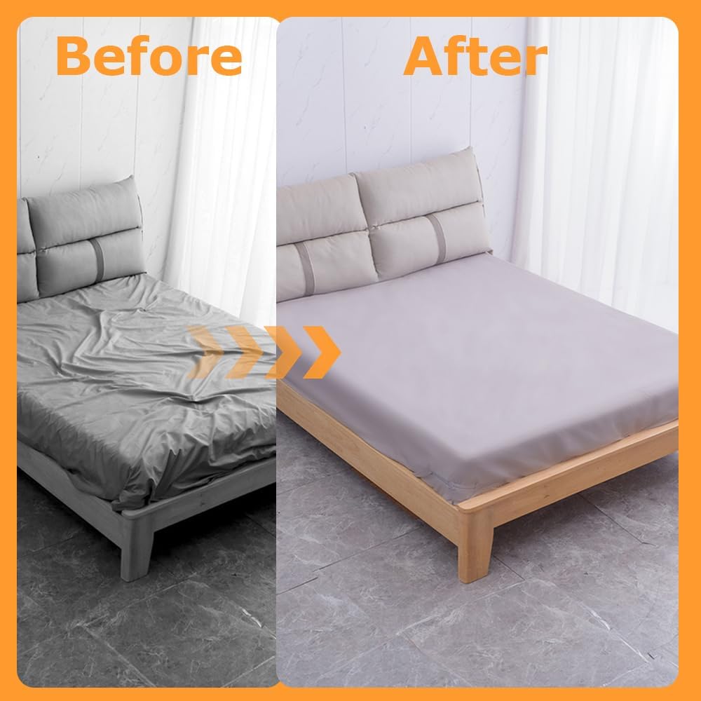 TOMVAES Adjustable Bedside Sheet Holder Straps - Lockable Bed Fixers NEW