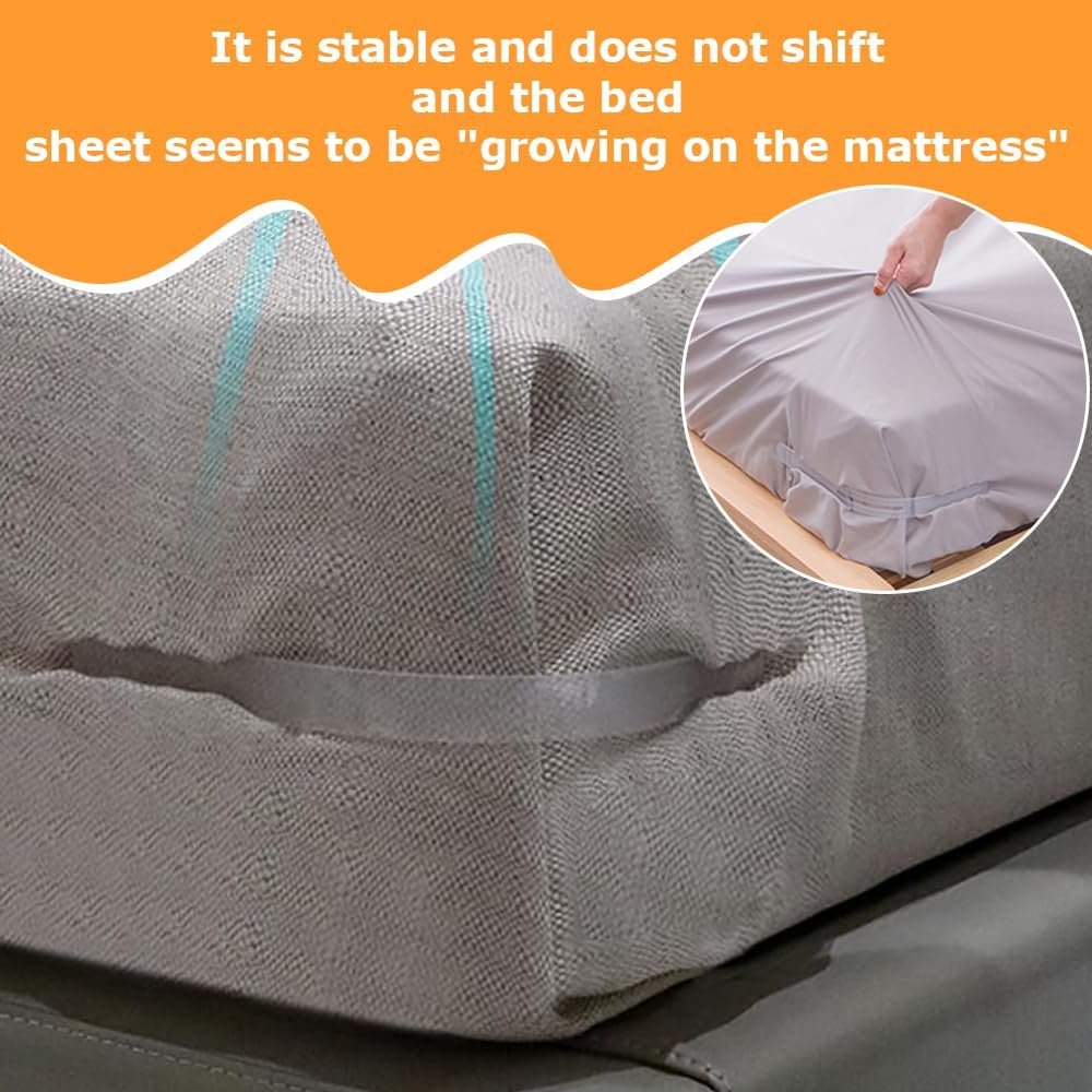 TOMVAES Adjustable Bedside Sheet Holder Straps - Lockable Bed Fixers NEW