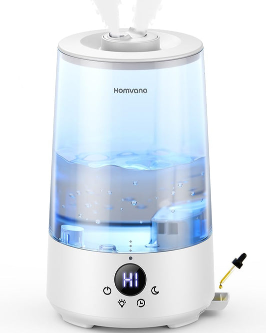 Homvana 3.6L Top-Fill Cool Mist Single Room Humidifier for Grey Spaces NEW