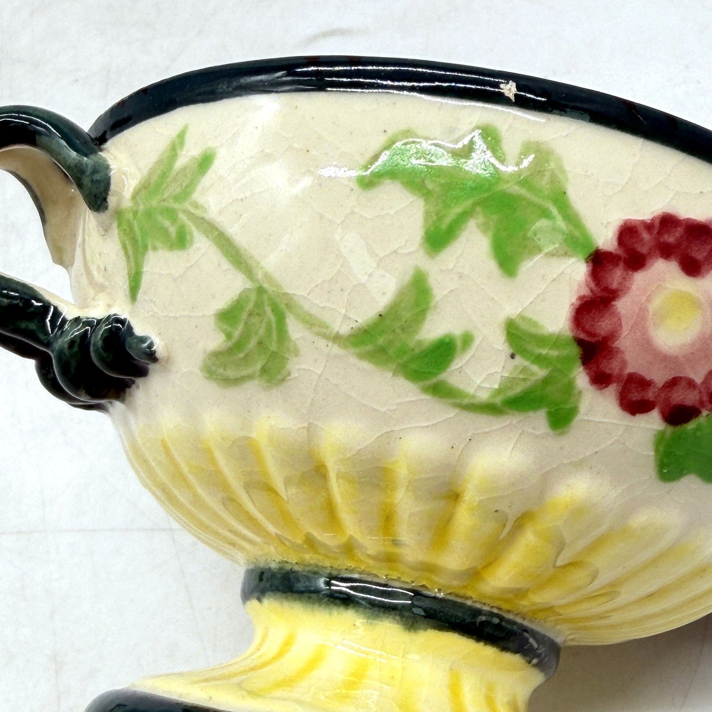 VINTAGE Maruhon Ware Hand Painted In Japan Ceramic Sugar Bowl With Lid