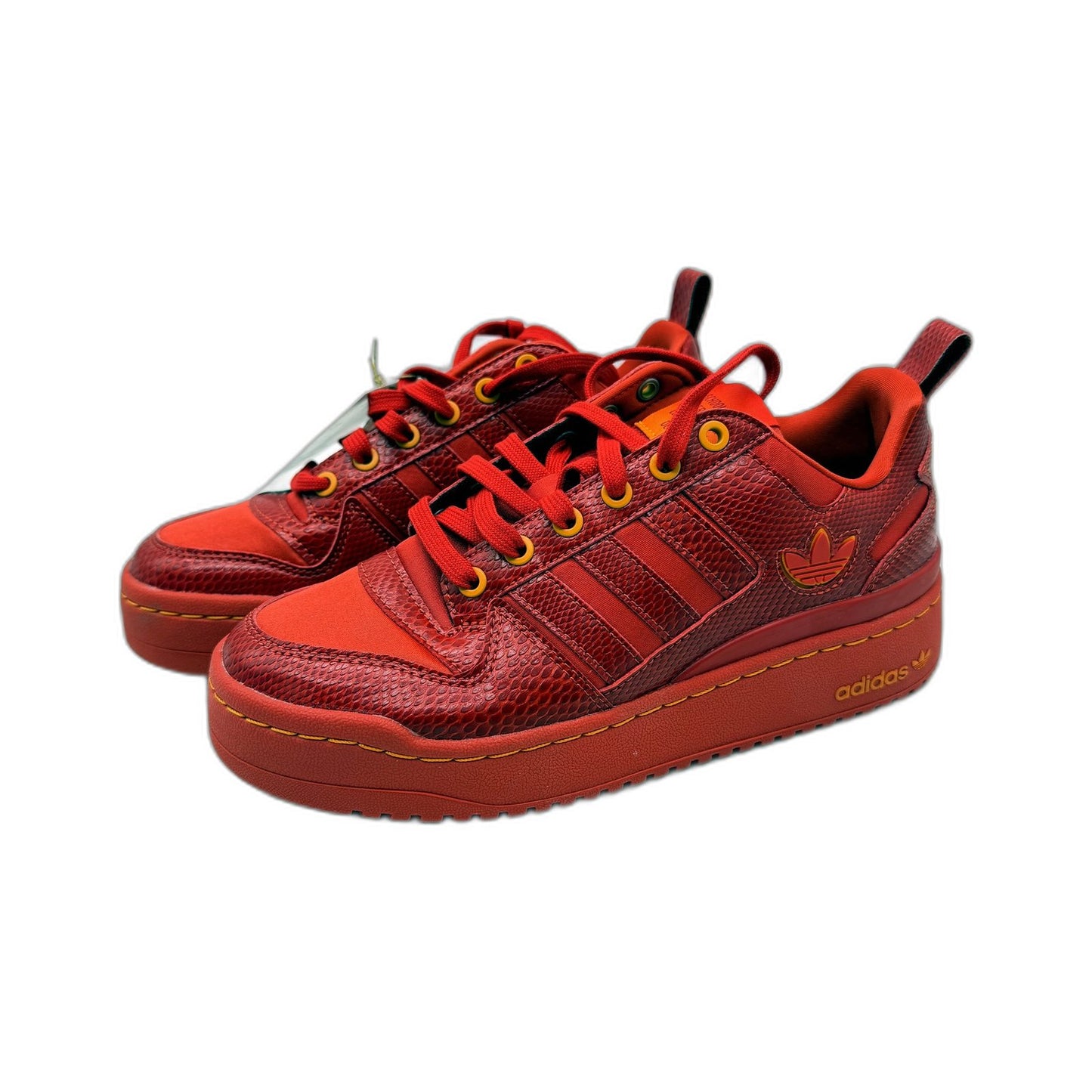adidas Womens Forum Bold Platform Sneakers in Red & Orange Size US 7.5 NEW