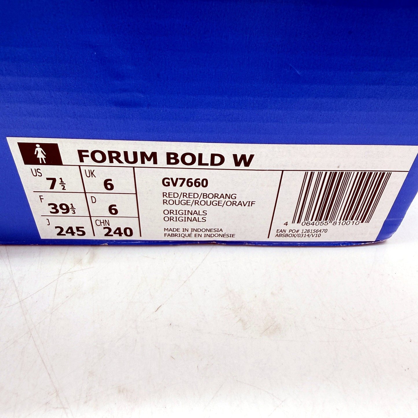 adidas Womens Forum Bold Platform Sneakers in Red & Orange Size US 7.5 NEW