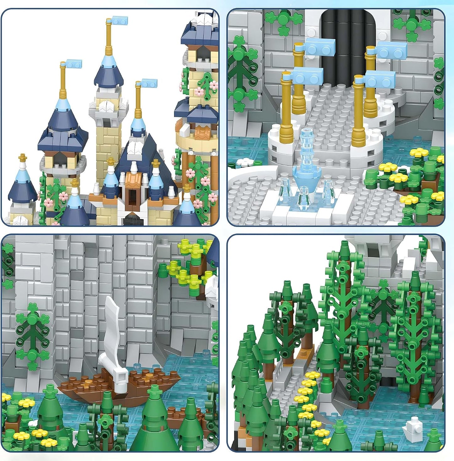 OundarM Fairy Castle Mini Building Set Architectural Micro Blocks Ages 10+NEW