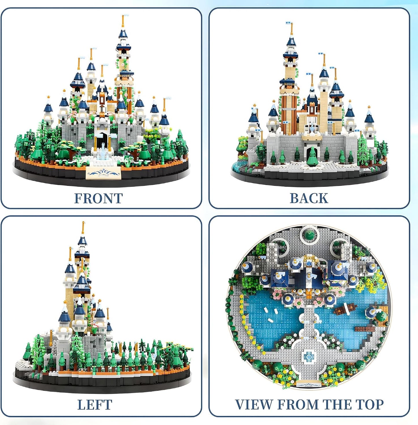 OundarM Fairy Castle Mini Building Set Architectural Micro Blocks Ages 10+NEW