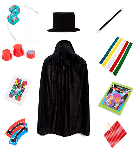 BrilliantMagic Kids Magic Tricks Set Box 10 Great Props Complete Show Blue NEW