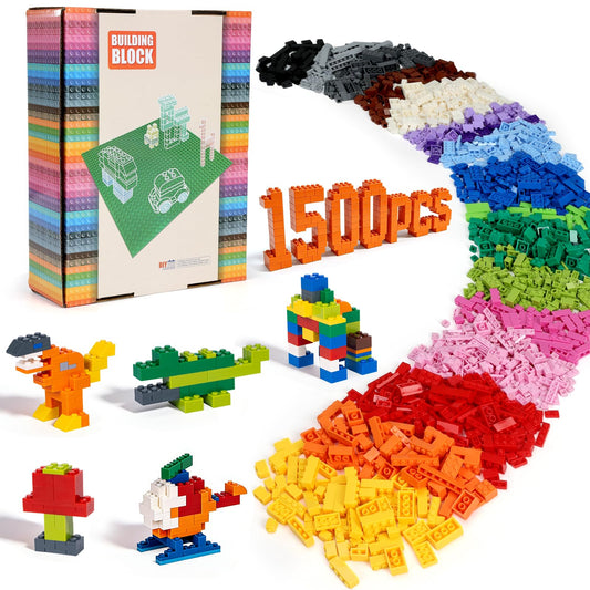 Lekebaby 1500 Piece Classic Building Bricks Construction Toys for Kids NEW