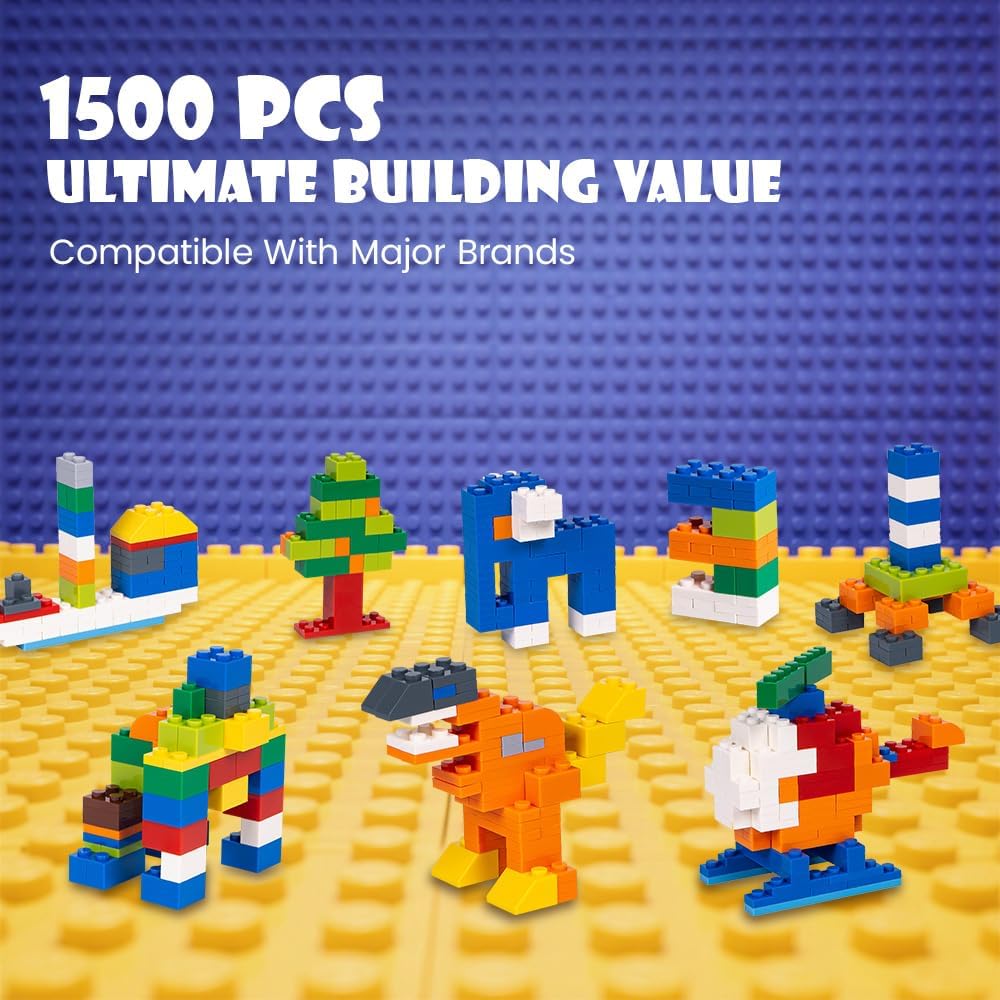 Lekebaby 1500 Piece Classic Building Bricks Construction Toys for Kids NEW