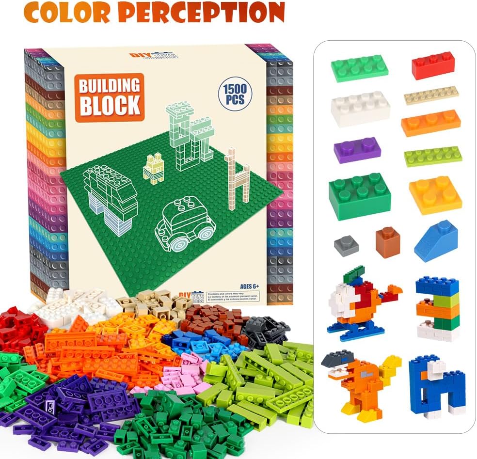 Lekebaby 1500 Piece Classic Building Bricks Construction Toys for Kids NEW