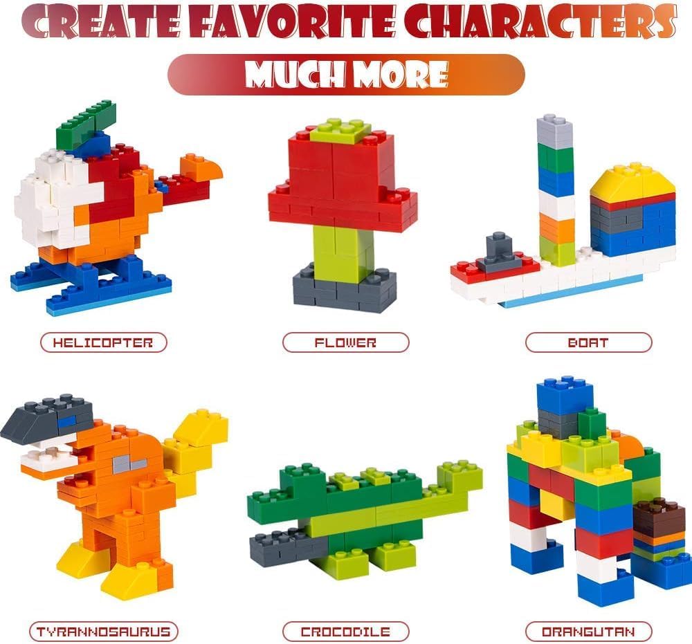 Lekebaby 1500 Piece Classic Building Bricks Construction Toys for Kids NEW