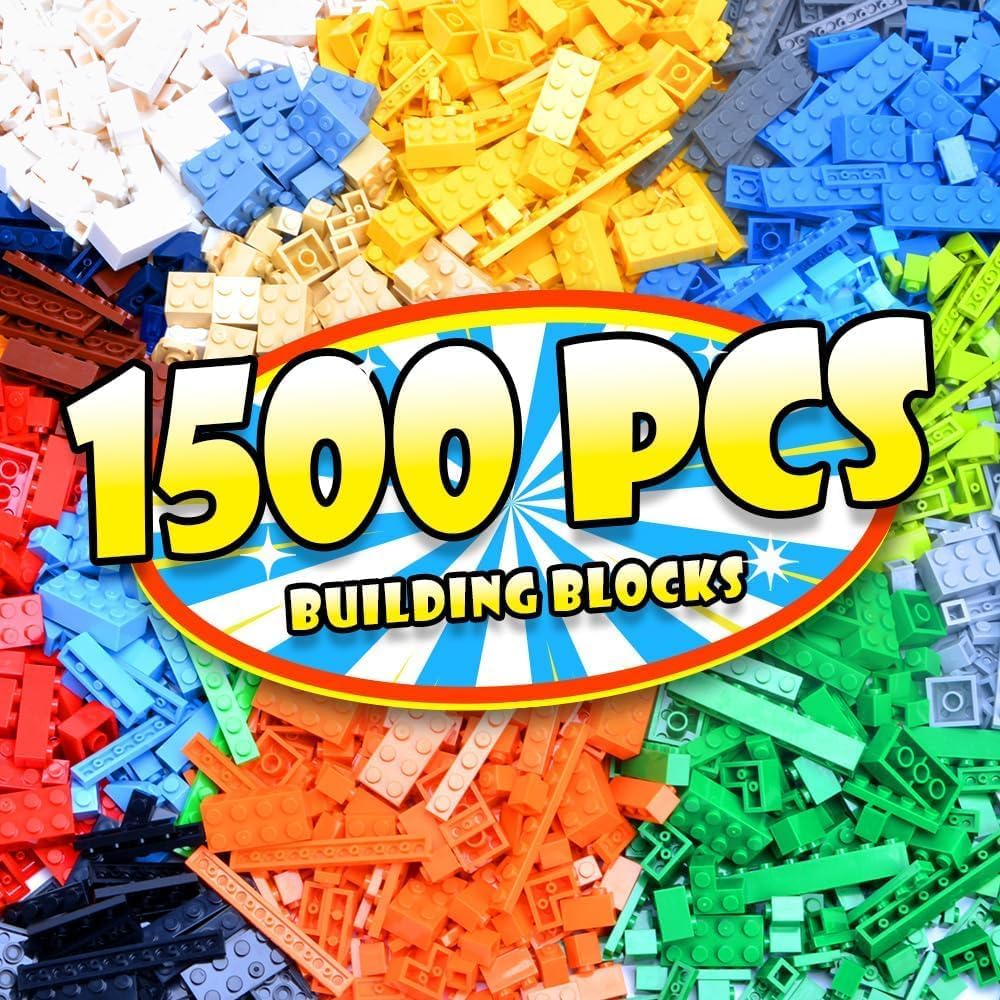 Lekebaby 1500 Piece Classic Building Bricks Construction Toys for Kids NEW