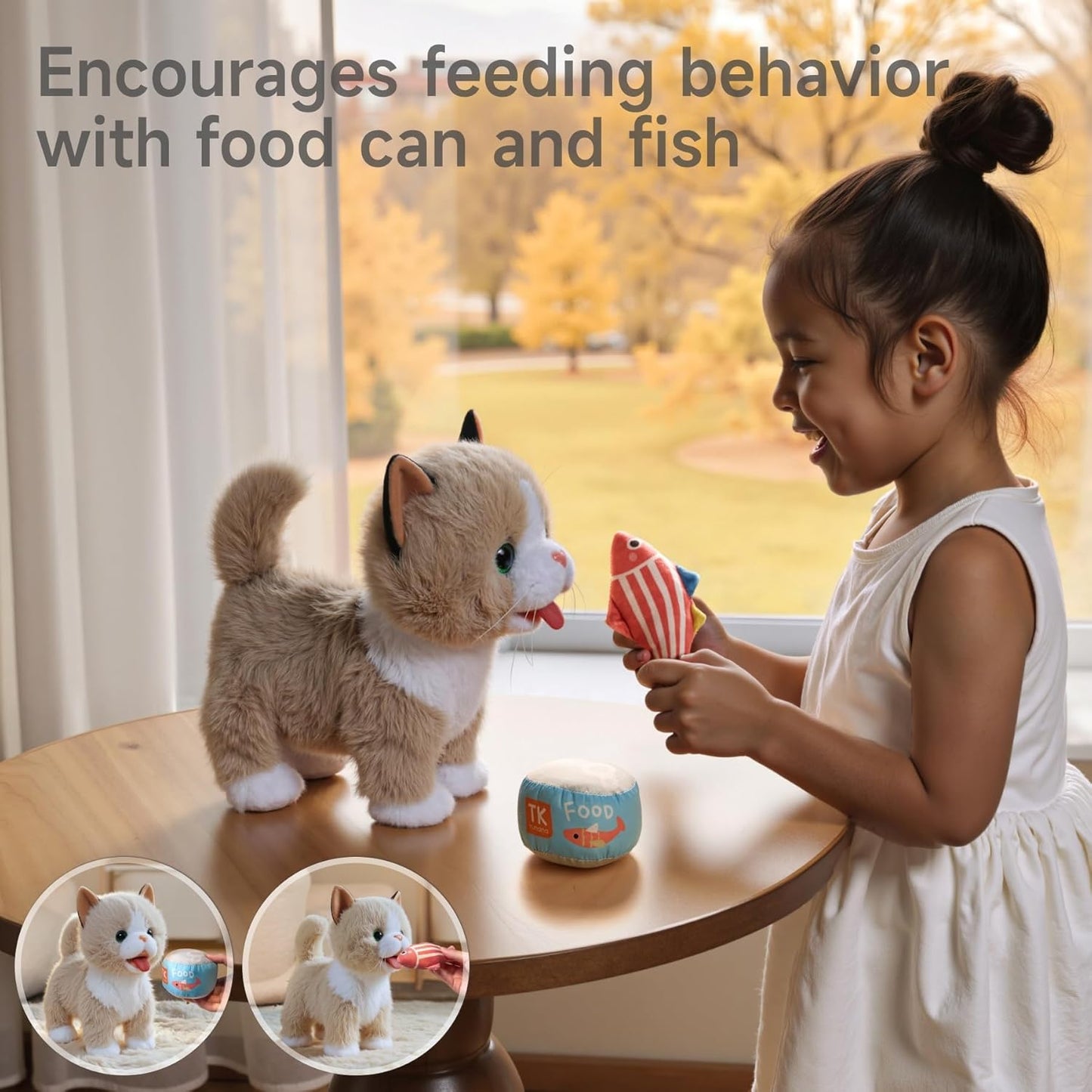 TUMAMA Interactive Plush Toy Kittens with Remote Control & Accessories NEW