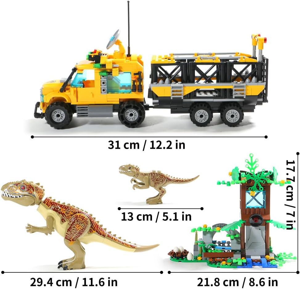 Mesiondy Multicolor Dinosaur Building Blocks Set Plastic Toys for Age 8-14 NEW