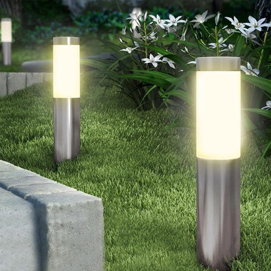 YOOGAO Home Outdoor LED Garden Pathway Lights, Waterproof Silver Decking & DEMO