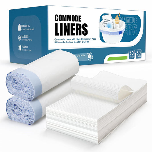 OPAFOBEF Leak-Proof Bedside Toilet Bags with Absorbent Pads Waste Water NEW
