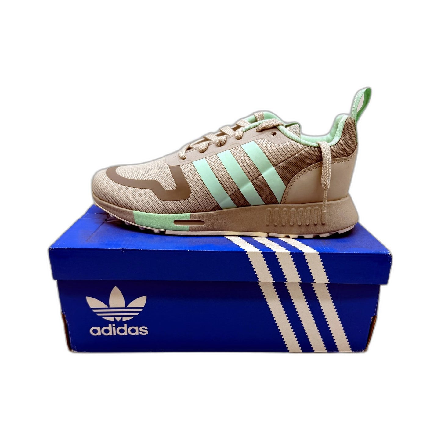 adidas Womens Multix Sneakers Casual Athletic Trainers Grey Mint US 6.5 NEW